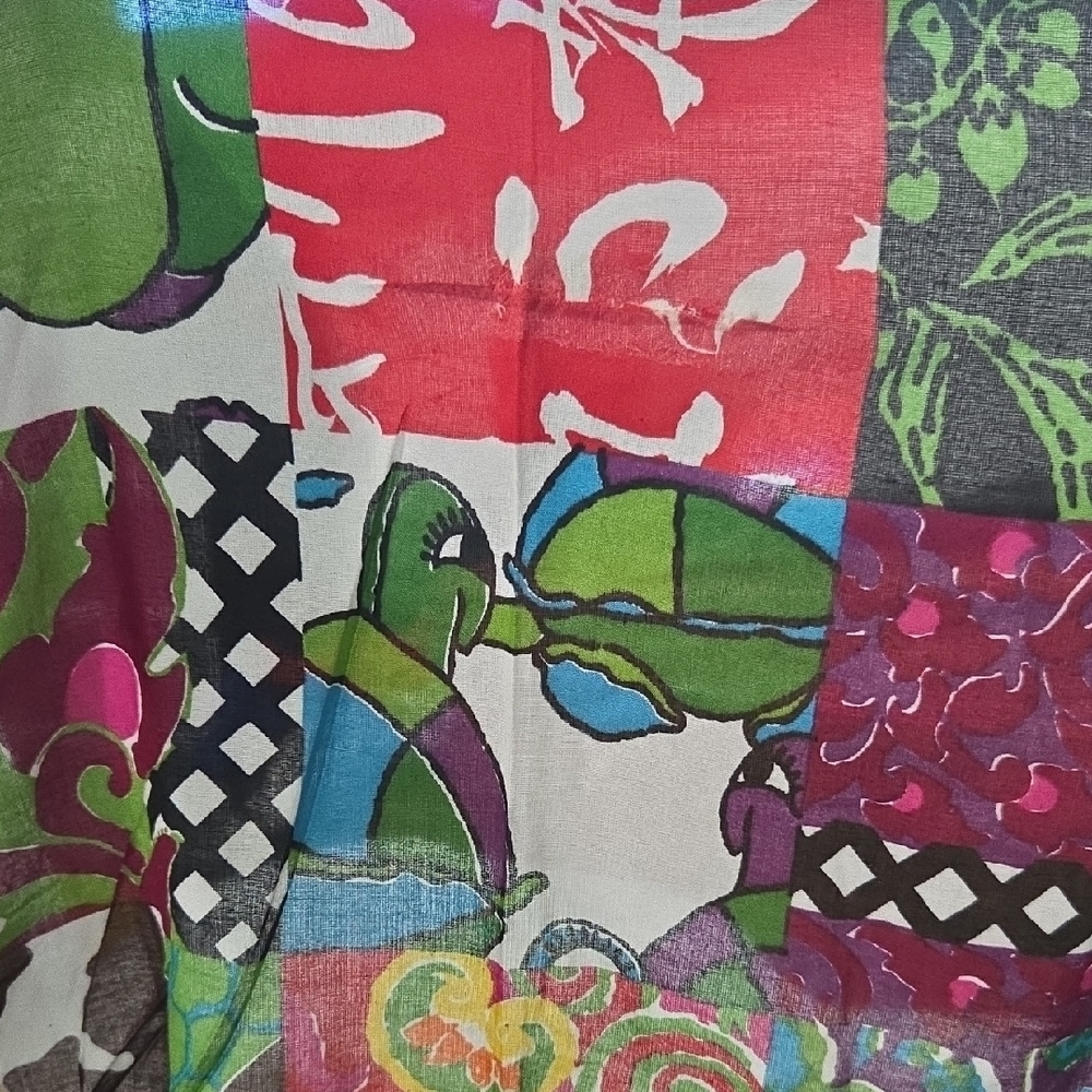 Multicolor Patchwork Blouse - Picture 5 of 6